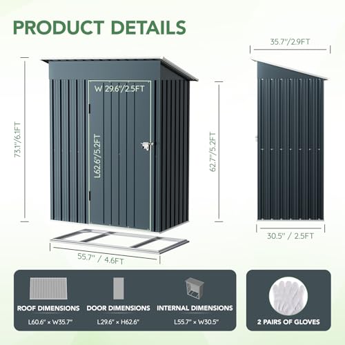 10X12X7.5 FT Outdoor Steel Storage Shed with Lockable Doors, 2 Windows, Transparent Roof Panels (Wood Panels & Frame Floor Not Included), Ideal for Patio Storage,Garbage Can, Chicken Coop，Brown