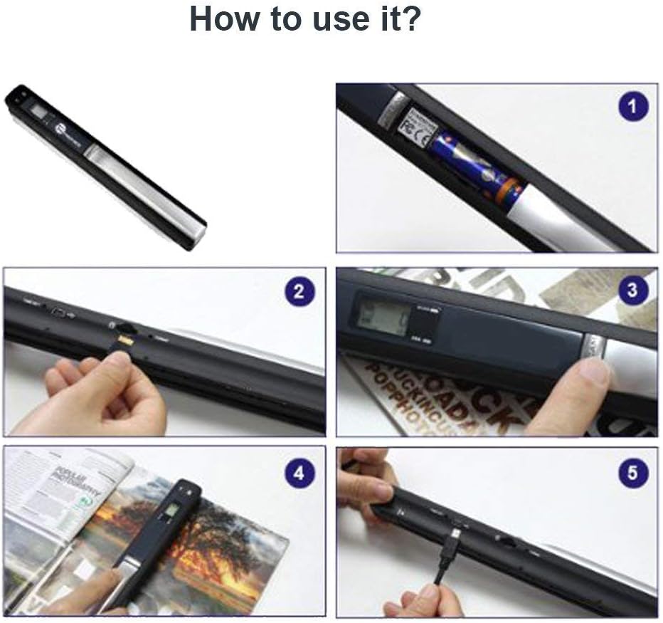 DIGITNOW 22MP All-in-1 Film & Slide Scanner, Converts 35mm 135 110 126 and Super 8 Films/Slides/Negatives to Digital JPG Photos, Built-in 128MB Memory, 2.4 LCD Screen Loetad Hand-Held Scanner
