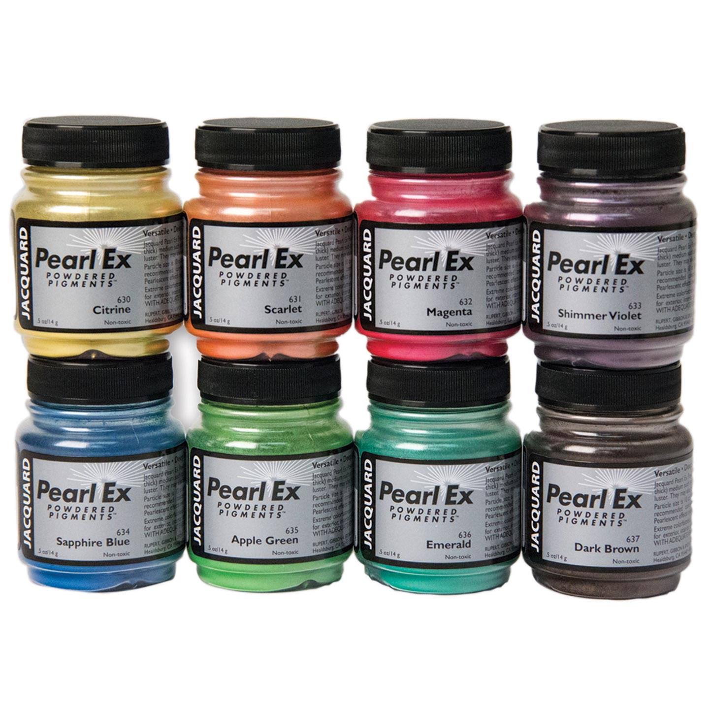 Jacquard Pearl EX Mica Pigment Set, 8 Colors