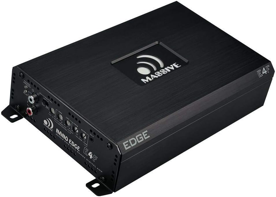 Massive Audio E3 - Car Audio 2,800 Watt Nano Edge Series, Monoblock Car Amplifier, Bass Boost, 1 Ohm Stable