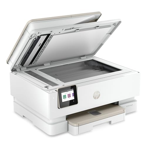 HP ENVY Inspire 7955e Wireless Color Inkjet Printer, Print, scan, copy, Easy setup, Mobile printing, Best-for home, 3 month Instant Ink trial included, White