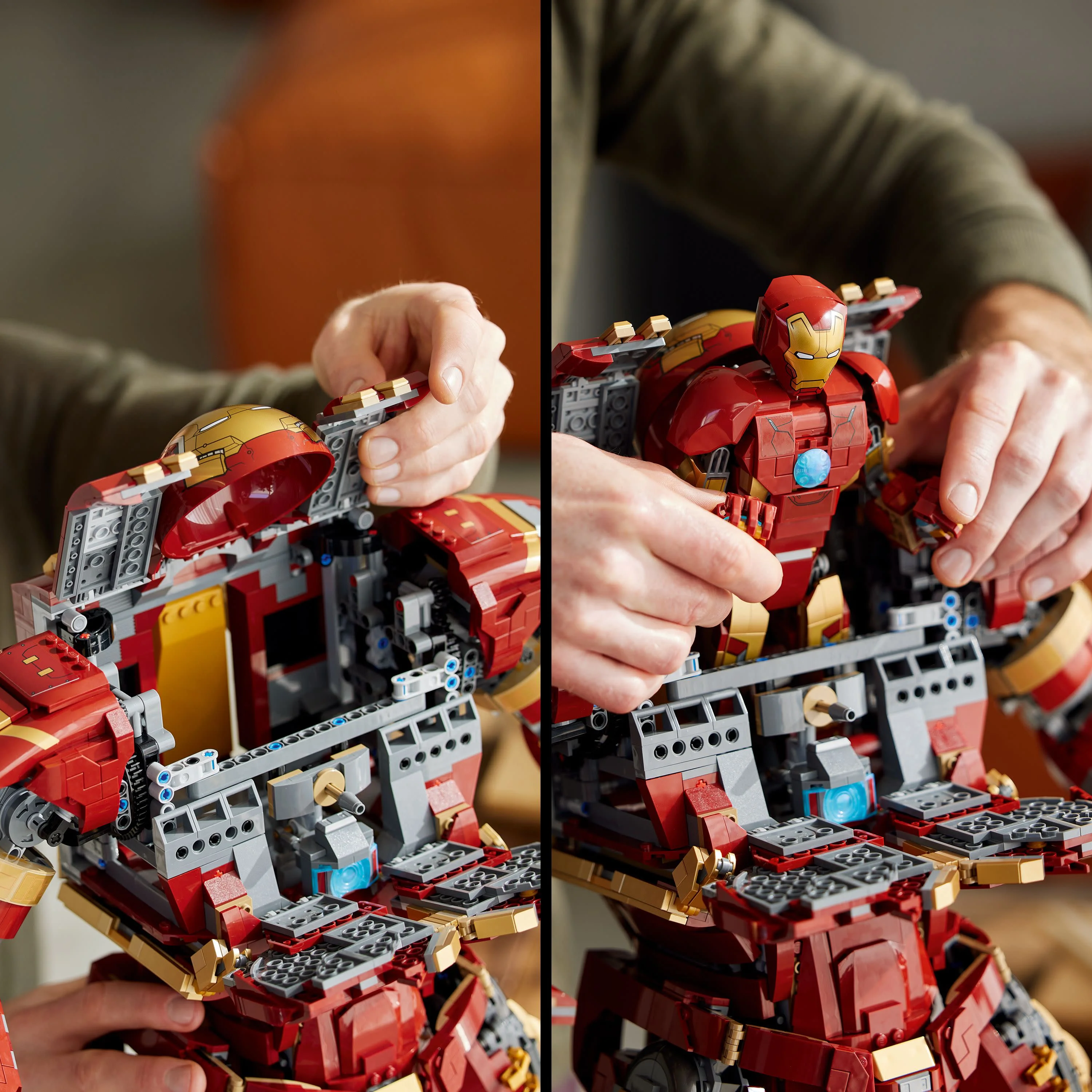LEGO Marvel Hulkbuster 76210 Building Set - Iron Man Red Authentic Display Model for Adults