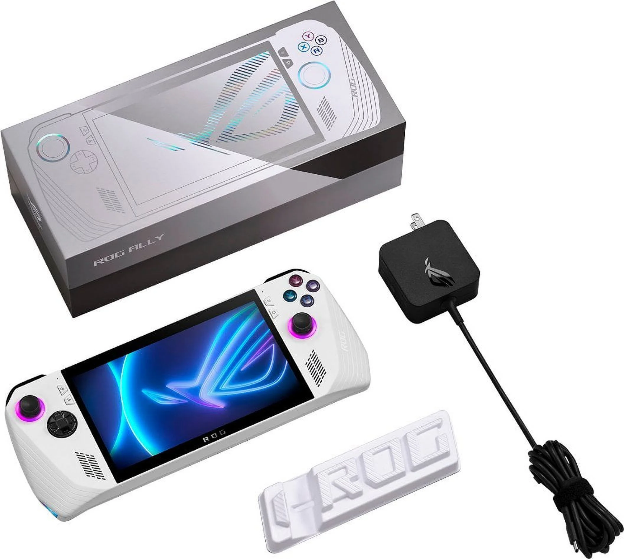 ASUS ROG Ally 512GB Gaming Handheld 7-inch Touchscreen 120Hz FHD 1080p AMD Ryzen Z1 Processor, Mytrix Zero-Kirin Wireless Pro Controller, Hub, Keyboard & Mouse Combo, 7 in 1 Bundle