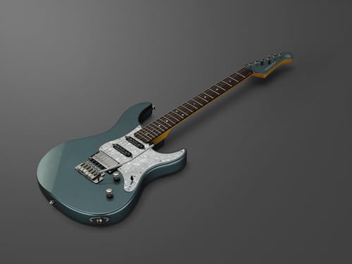 YAMAHA 6 String Solid-Body Electric Guitar, Right, Translucent Black, 612VII (PAC612VIIFM TBL)