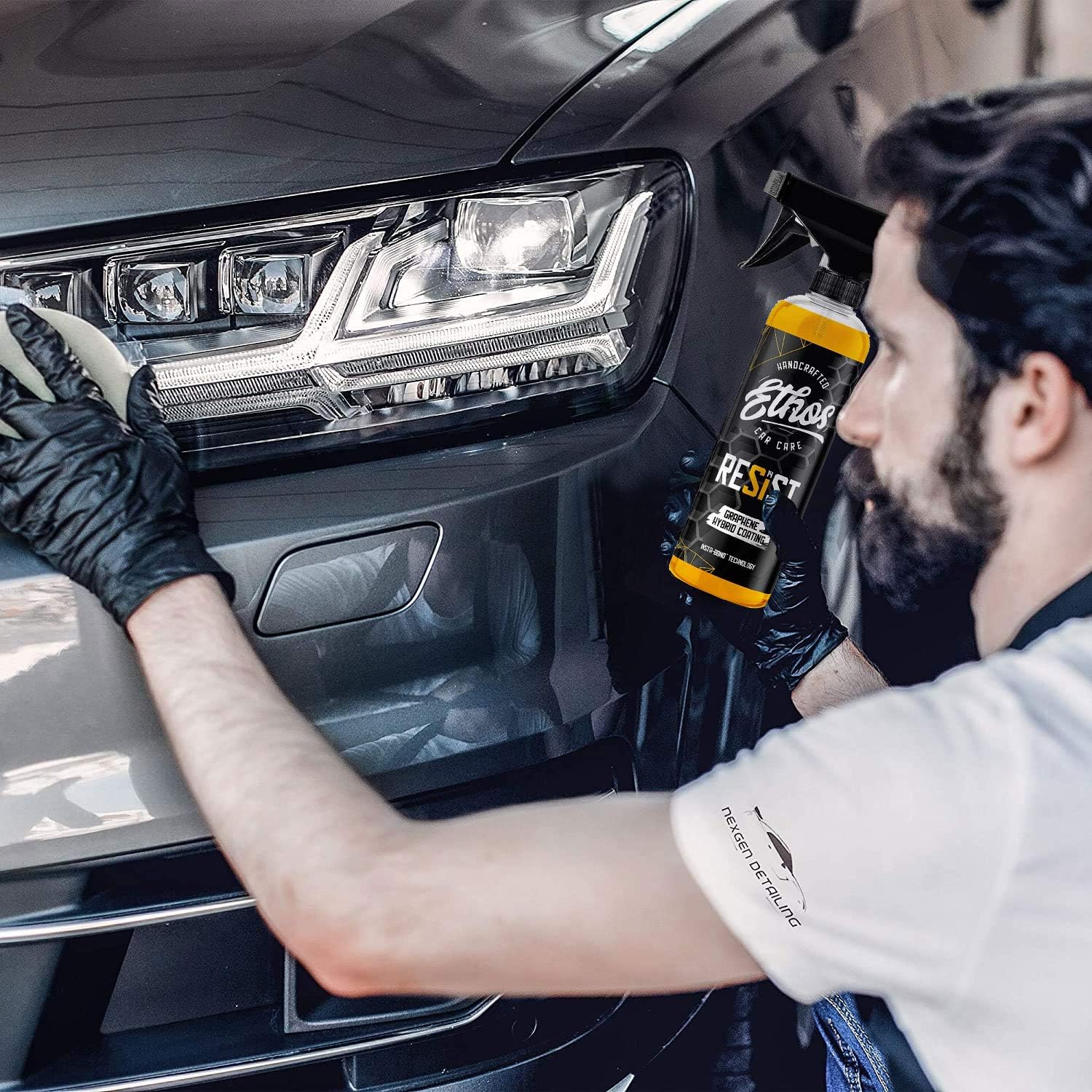 Ethos Resist - UV Ceramic Coating for Cars - Reduces Water Spotting - Enhances Coatings - Graphene Ceramic Coating Protection for Car, Boat, RV, Truck