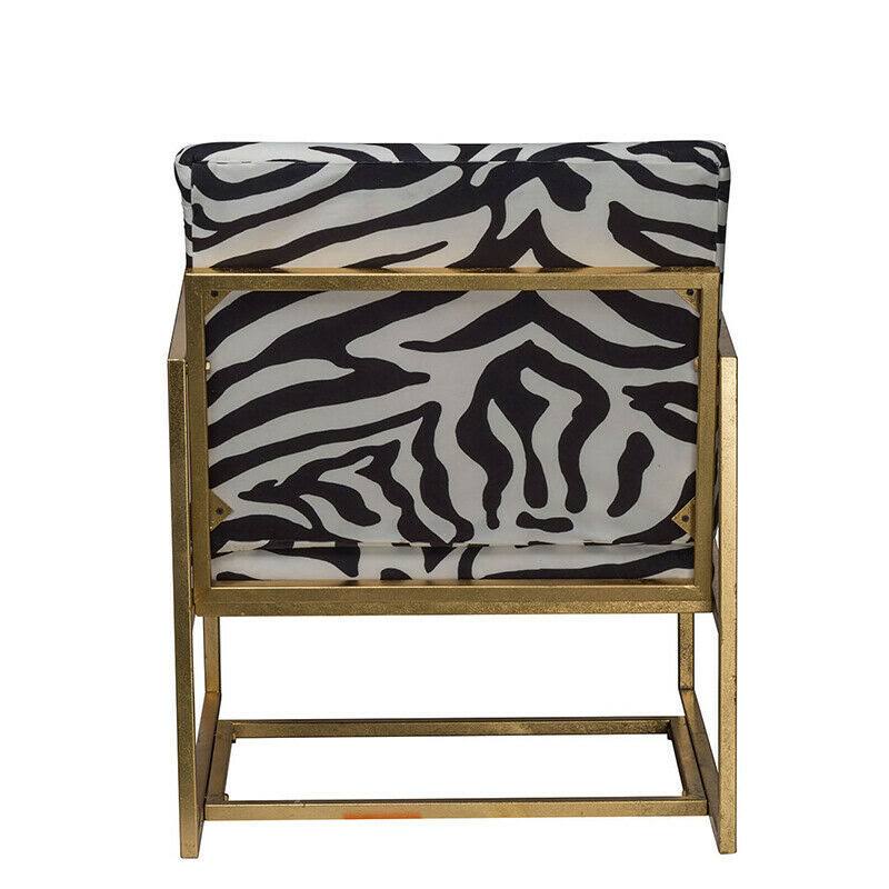 A u0026 B Home Zebra Print Armchair