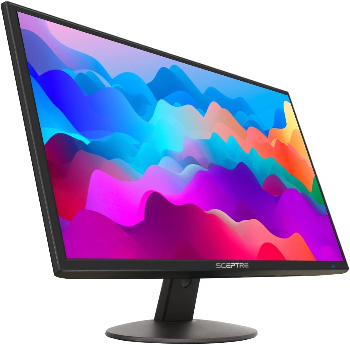 Sceptre 24 LED Monitor - 75Hz Refresh Rate - Professional Thin 1920 x 1080 FHD Resolution Computer Monitor - Built-in Speakers and VESA Mounting - HDMI + VGA Ports - Bundle with JAWFOAL HDMI Cable.