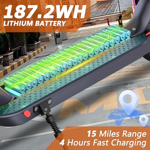 E Scooter for Adults 19-22 MPH 350/500W Motor 281/441Wh Battery,8.5"/10" Tires,Motorized Scooter Up to 22 Miles Range, Foldable Scooter with Double Shock Absorption/Bearing 265 LBS/APP Control