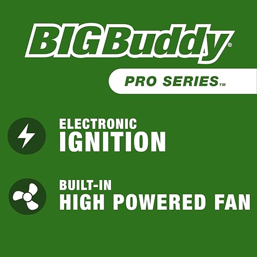 Mr. Heater 4,000-18,000 BTU Green Big Buddy Portable Liquid Propane Heater