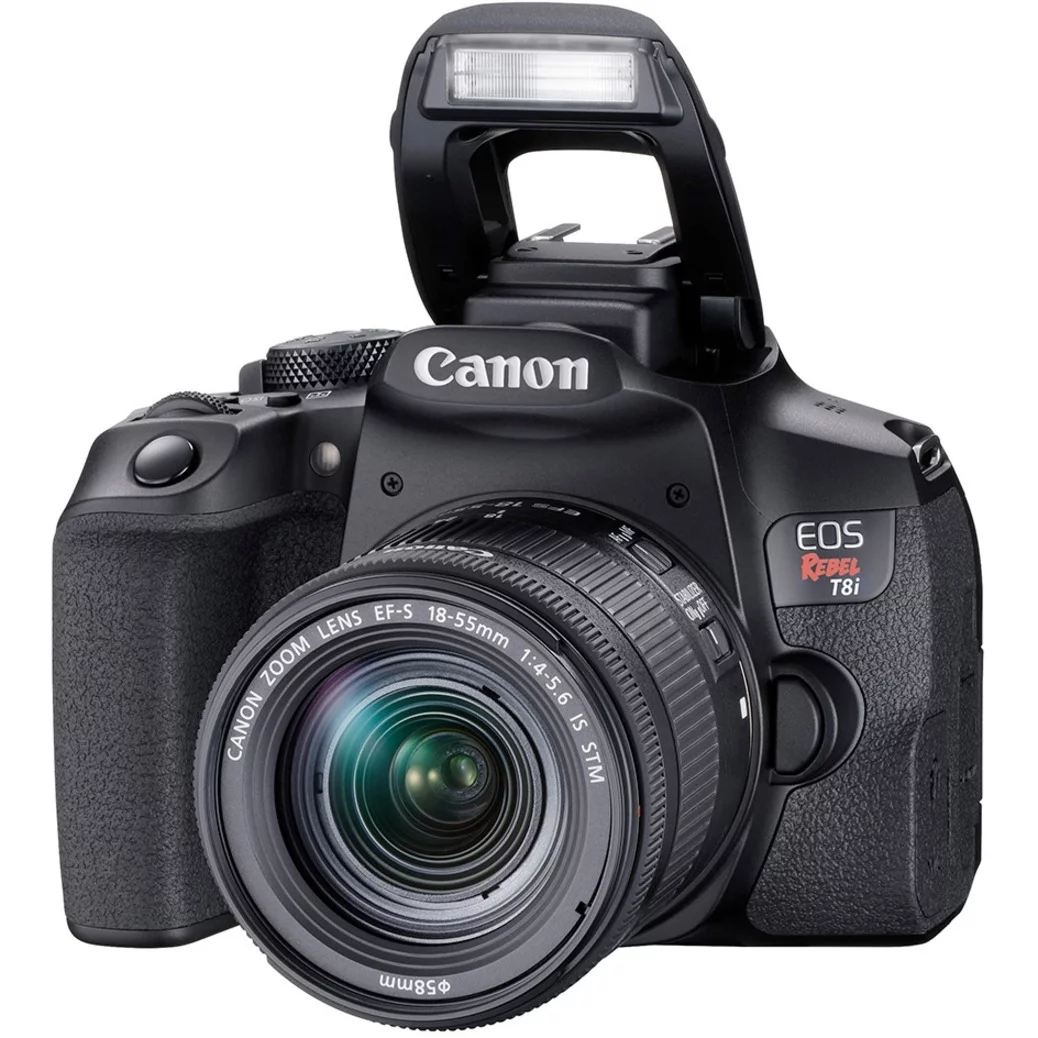 Canon EOS Rebel T8i 24.1 Megapixel Digital SLR Camera with Lens, 0.71", 2.17"