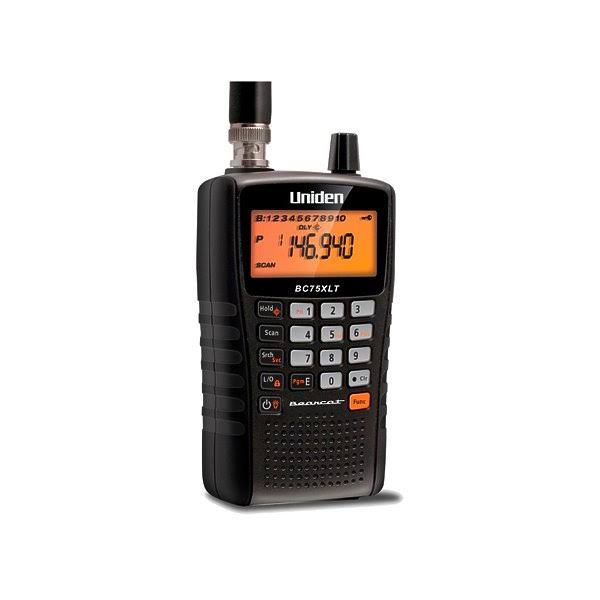 Uniden BC75XLT Bearcat Scanner with VHF Low/High Frequencies, Black