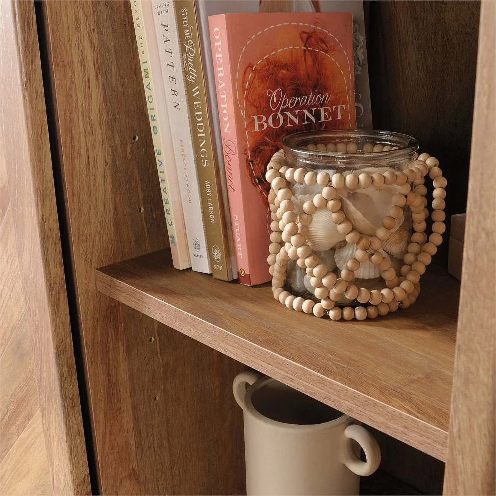 Pemberly Row Wood Storage Cabinet in Sindoori Mango Brown