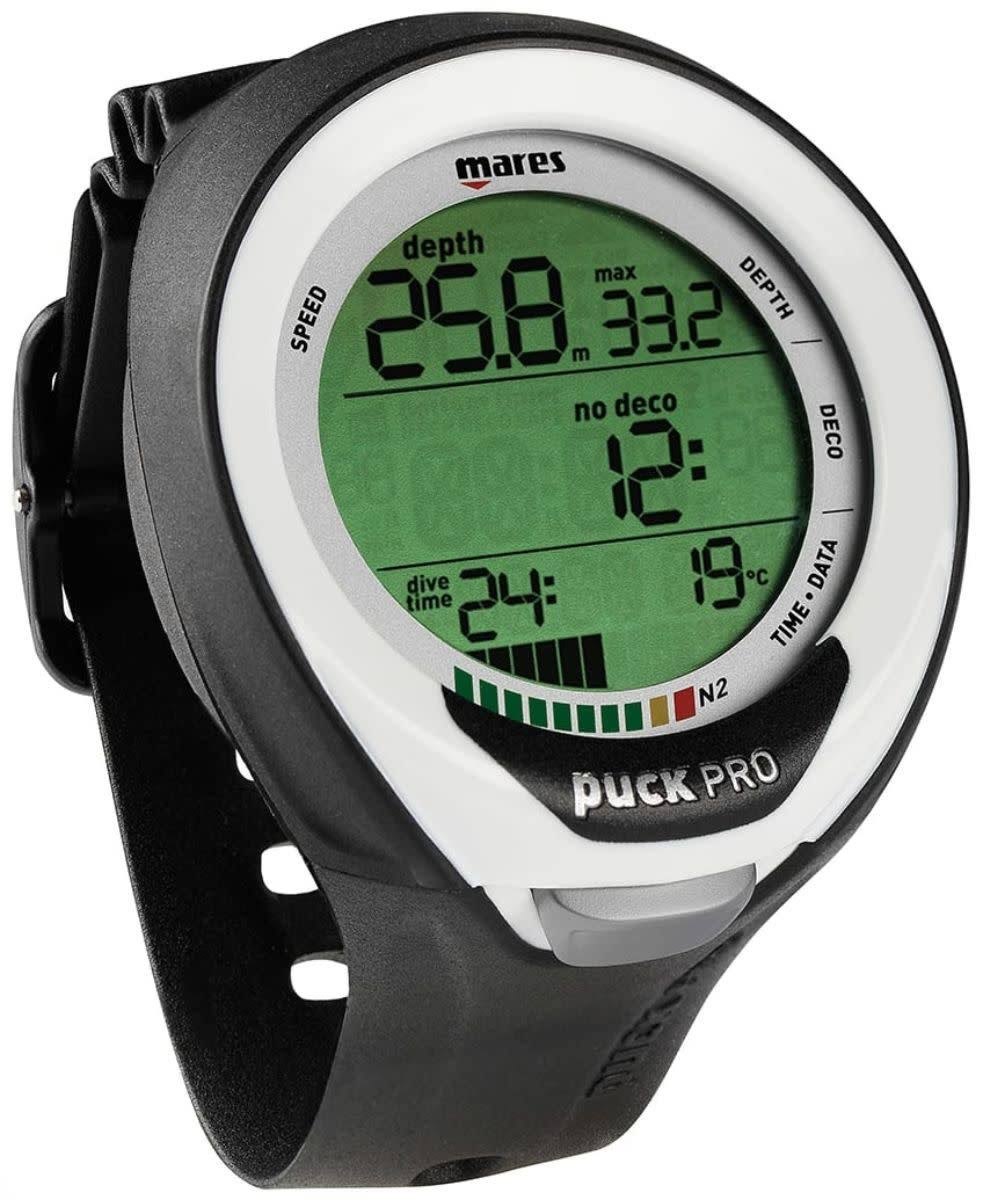 Mares Puck Pro + Computer White/Black