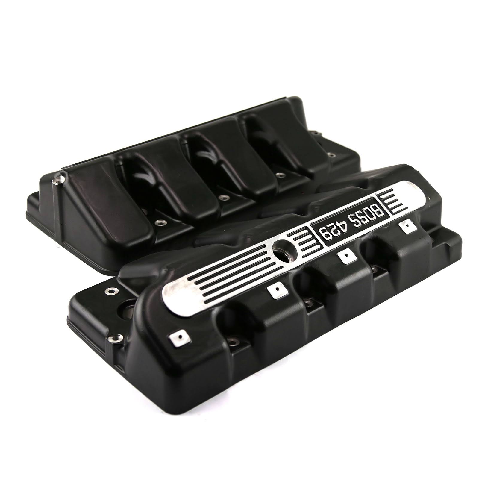 Speedmaster Ford Boss 429 Cast Aluminum Valve Covers - Black