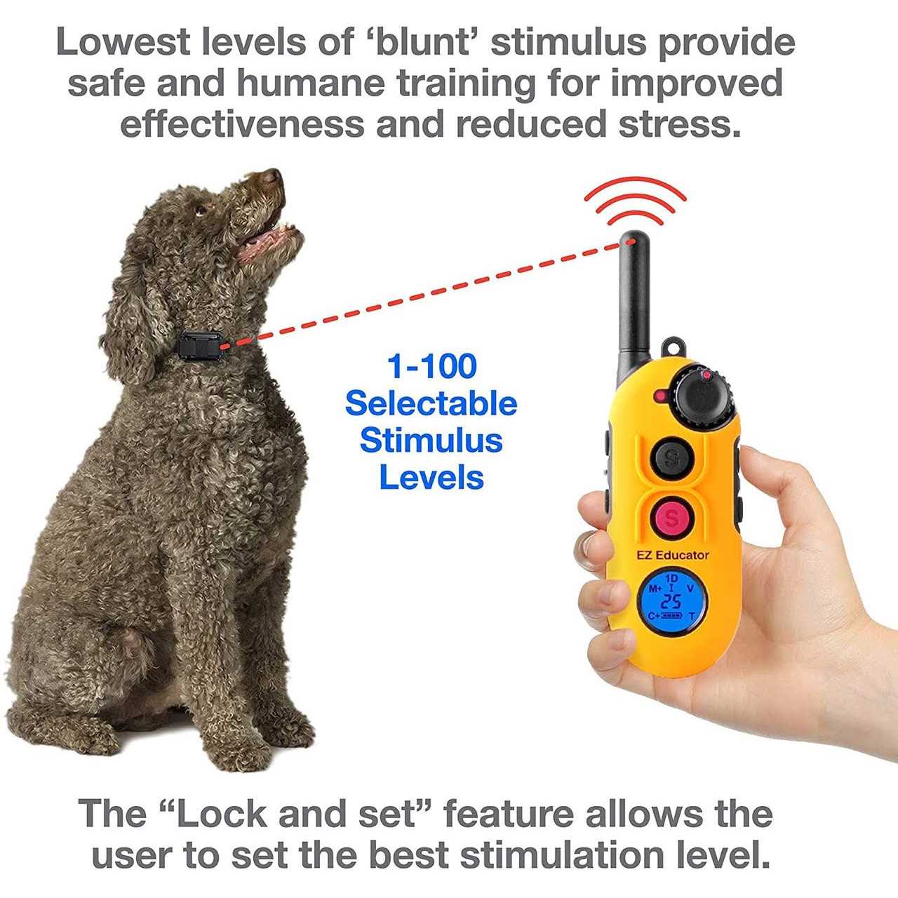 Educator EZ-900 Easy 1/2 Mile E-Collar Remote Dog Training Collar with Vibration - Pet Supplies online store