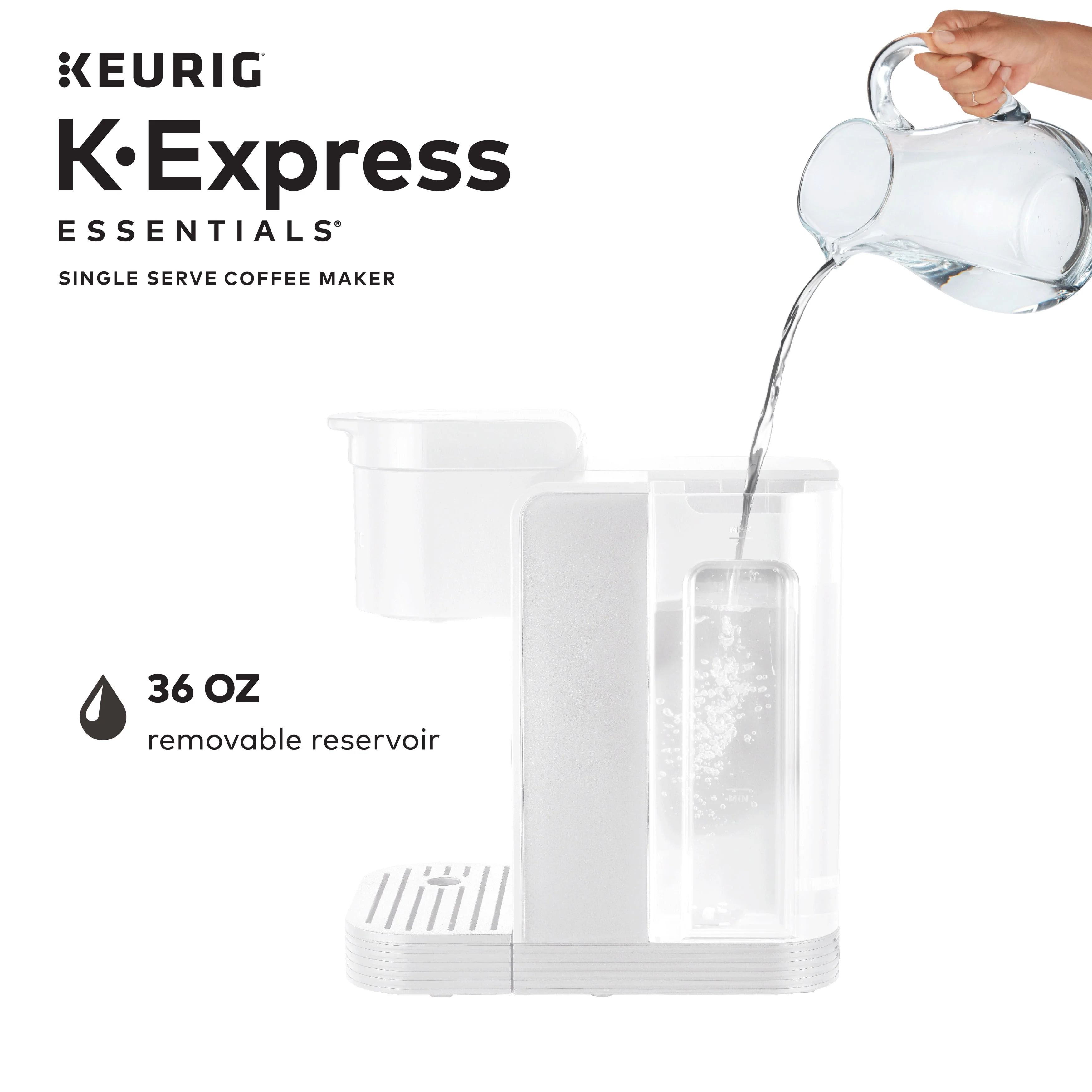 Keurig K-Express Essentials Single Serve K-Cup Pod Coffee Maker, Black