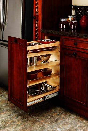 Rev-A-Shelf - 448-BCSC-11C - 28cm . Pull-Out Wood Base Cabinet Organiser with Blum Soft-Close Slides