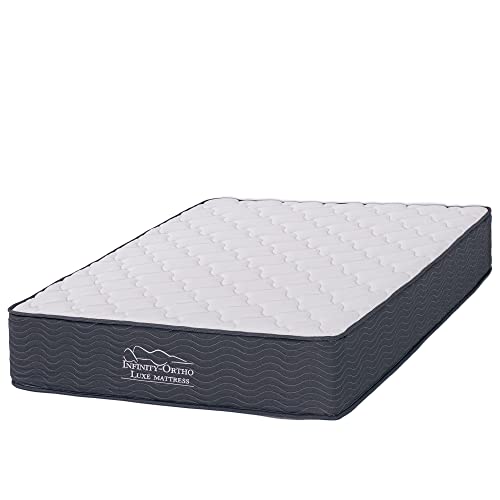 12 Inch Hybrid Support Mattress/Bed-in-a-Box/CertiPUR-US Certified Foam, King (NOVHM-S), Medium, White