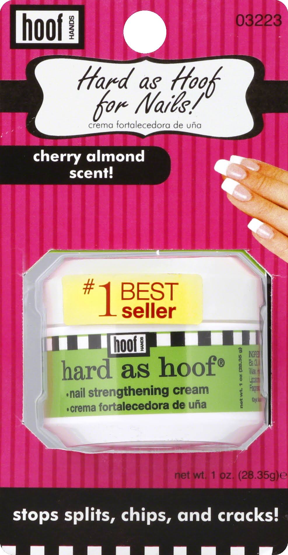 Hoof Hands Hard as Hoof Nail Strengthening Cream - 1 oz