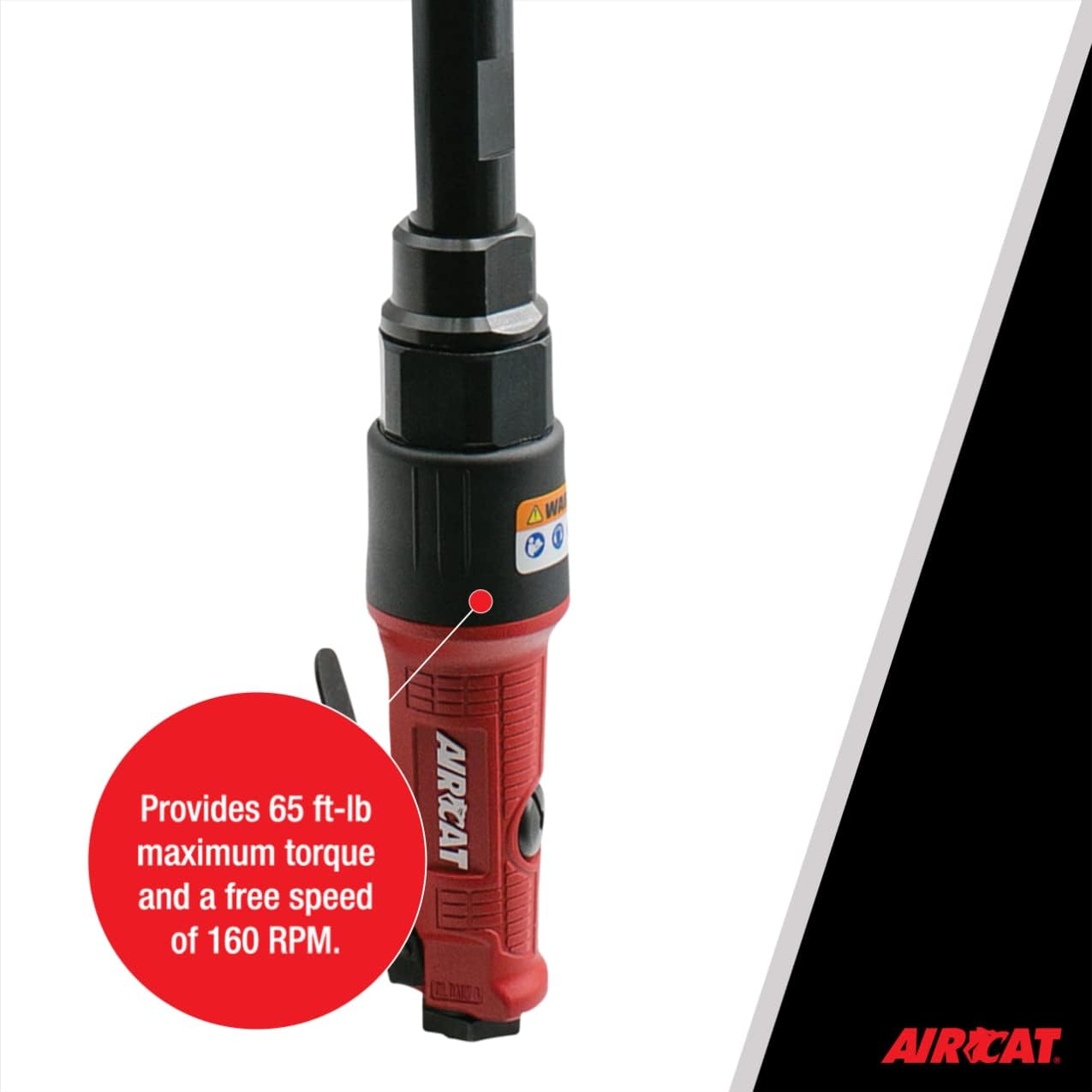 AIRCAT 808-22: 22.5 Inch Long Reach Ratchet 160 RPM, 65 ft-lbs Maximum Torque