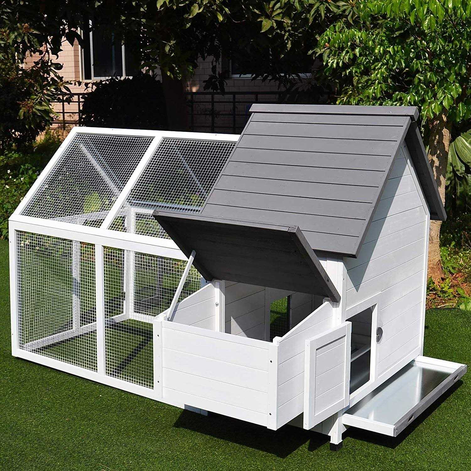 PawHut Wooden Nesting Box Chicken Coop - Pet Supplies online store