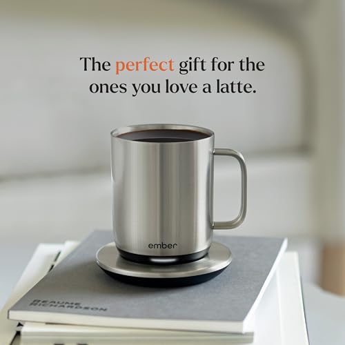 Ember Temperature Control Smart Mug 2, 14 Oz, App-Controlled Heated Coffee Mug with 80 Min Battery Life and Improved Design, Black