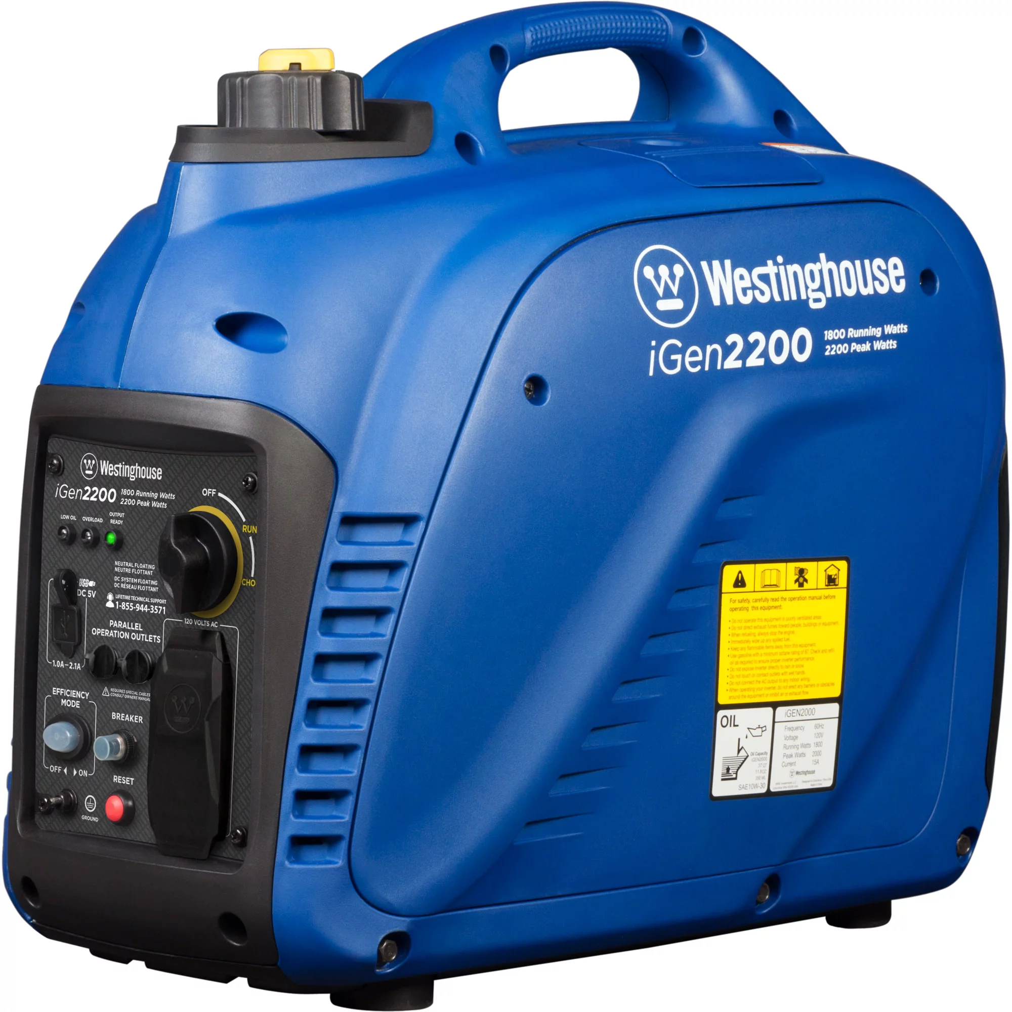 Westinghouse 2200 Peak Watt Portable Gas Inverter Generator