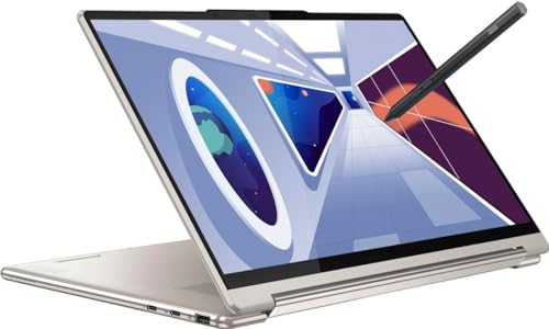 Lenovo Yoga 9i 14 2-in-1 Laptop 14" 2.8K OLED Touch (Glossy, 100% DCI-P3, 90Hz, HDR 500) Intel 12-Core i7-1360P 16GB RAM 4TB SSD Backlit Fingerprint Thunderbolt4 Pen Win11 Oatmeal + HDMI Cable