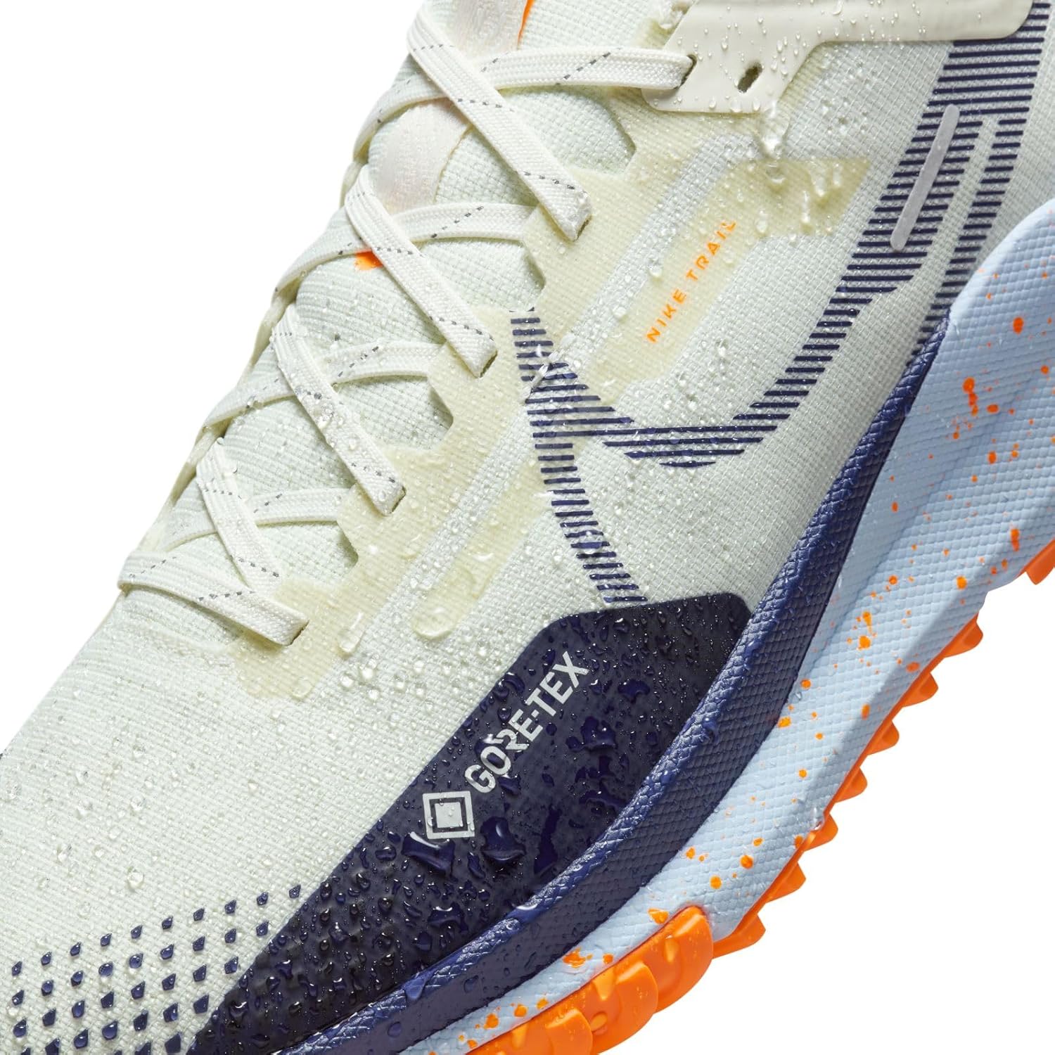 Nike Pegasus Trail 4 Gore-TEX Men's Waterproof Trail Running Shoes (DJ7926-004, ea Glass/Total Orange/Blue Tint) Size 8