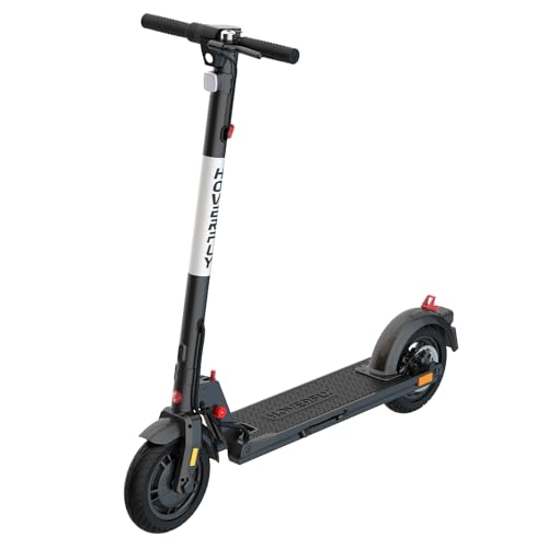 GXL MAX Electric Scooter for Adults, Anti Flat 10" Solid Tire, Max 18 Mile Range and 15.5Mph Speed Power by 300W Motor, Portable Foldable Commuting Escooter for Adult with EABS&Disc Braking