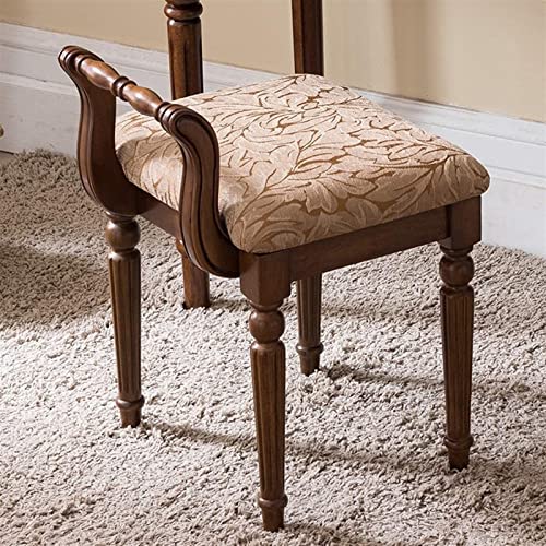 Makeup Vanity Stool Chair for Makeup Room Bedroom, Vanity Benches Dressing Stool backrest Bedroom Stool Desk Stool Dressing Table Chair Foot Stool