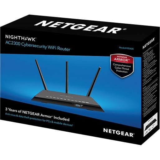 Netgear Nighthawk RS400 Wireless Router - 2.4 GHz / 5 GHz - Gigabit Ethernet - 802.11b/a/g/n/ac