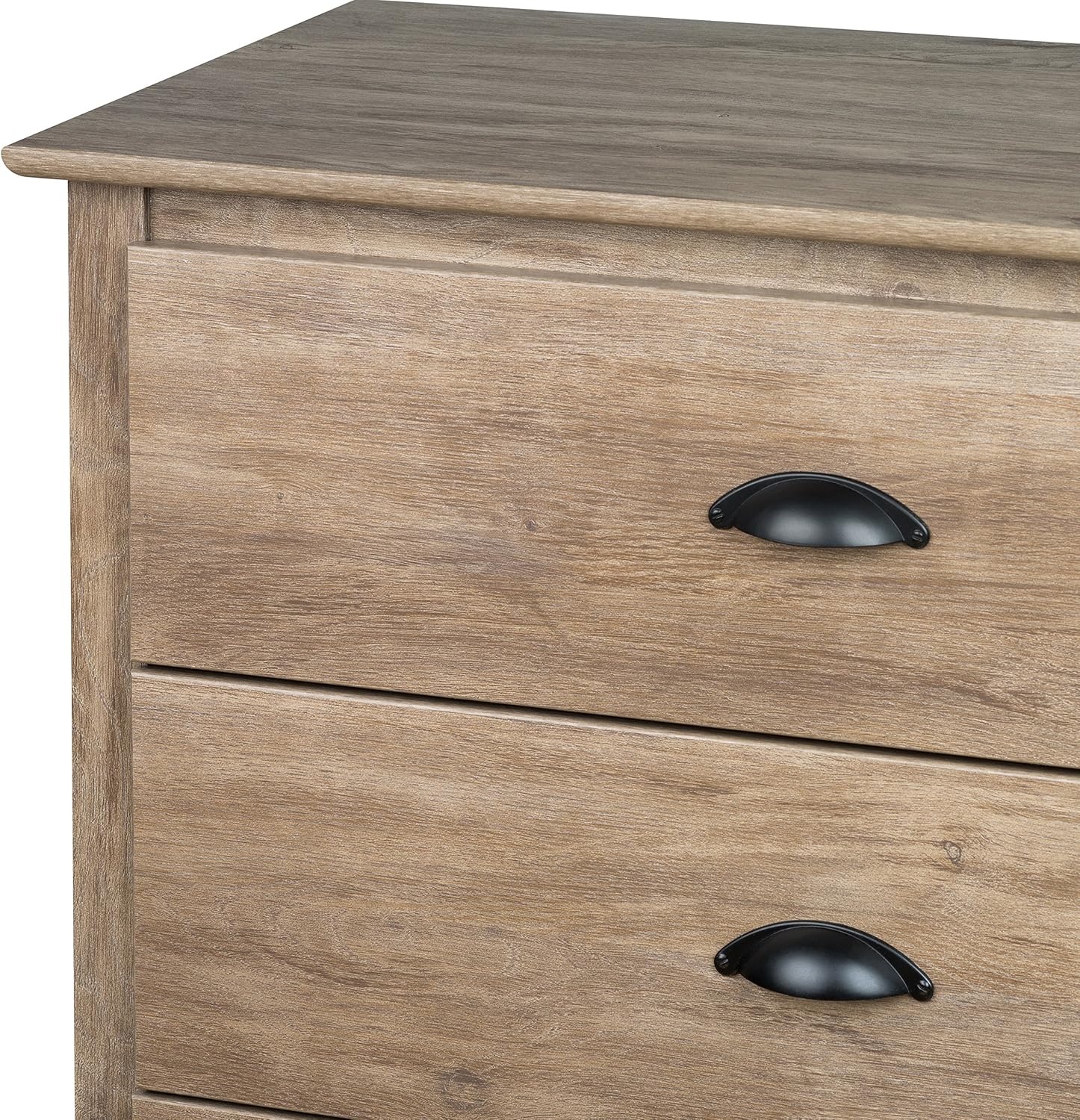 Prepac Salt Spring 5-Drawer Chest, Drifted Gray & Salt Spring 6 Drawer Dresser, Drifted Gray