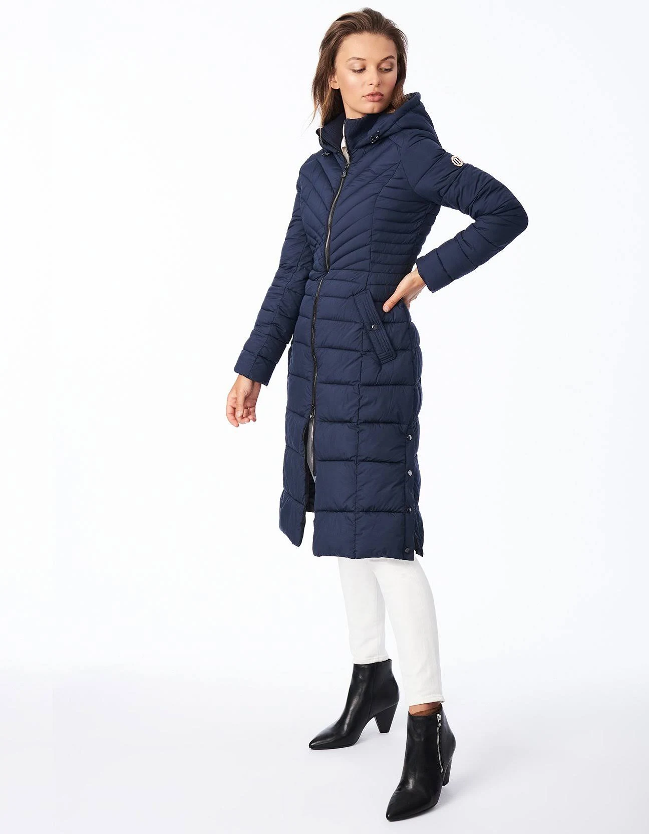 Bernardo Hooded Packable Puffer Coat - Deep Ocean