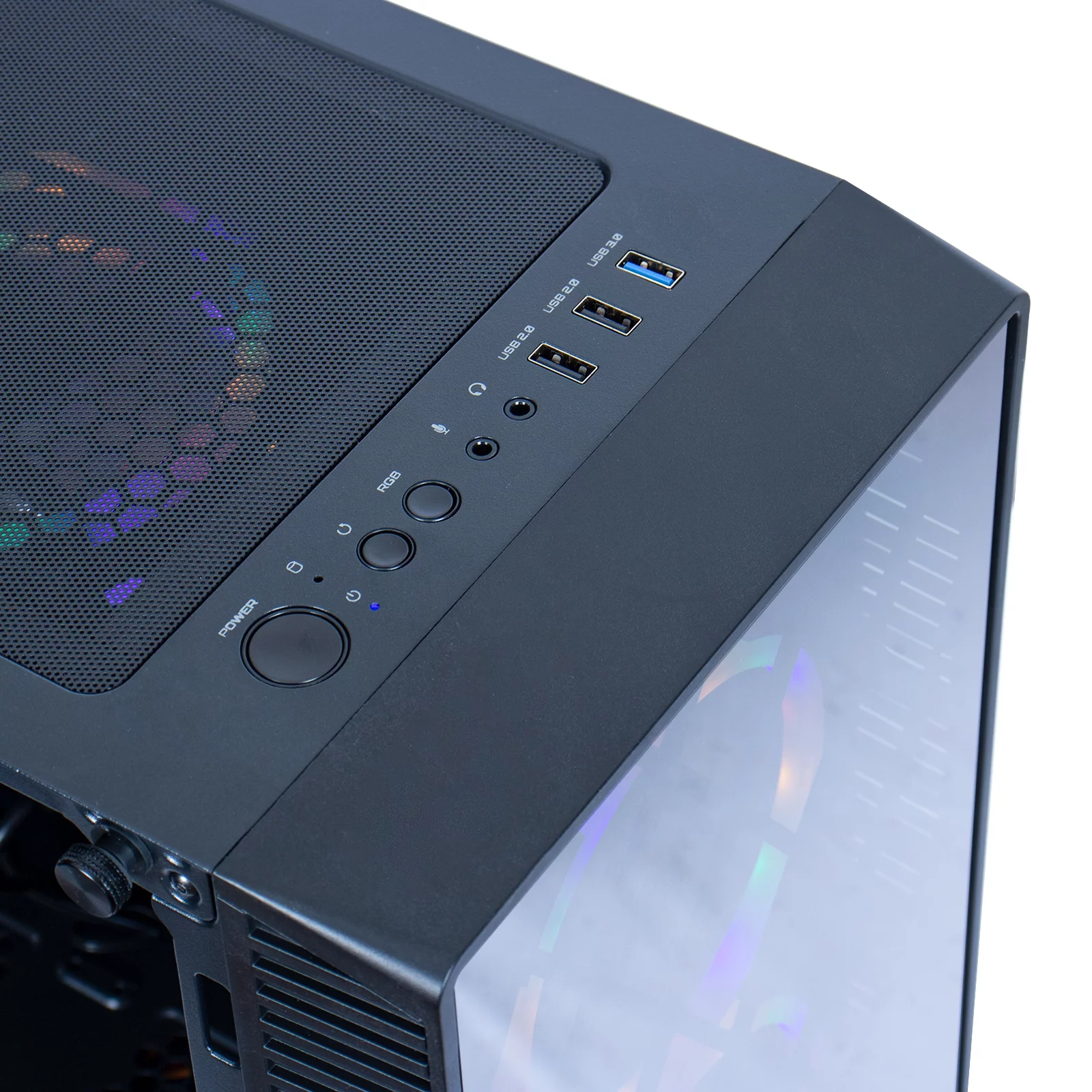 MXZ Gaming PC Desktop Computer, AMD Ryzen 5 4500 3.6GHz, RX6600,16GB DDR4, 500GB NVME SSD, 6RGB Fans, Win 11 Ready, Gamer Desktop Computer