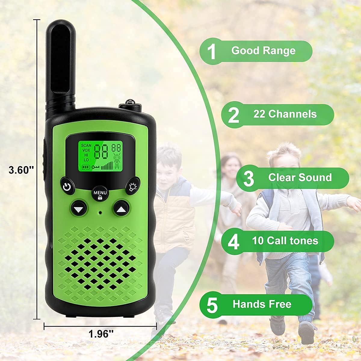 OWNZNN Intercoms Wireless for Home [Upgraded 2022] Hand Free Two Way Communication Intercom & Walkie Talkie for Kids Bundle: Home System Intercom and Two Way Radio for Kids (4 Pack+2Pack)