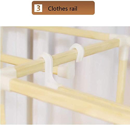 Shoe Rack, Shoe Rack, Wardrobe Cloth for Bedroom, Solid Wood Multifunctional Cloth Closet Storage Organizer Extra Stron and Durable for Clothes Shoes (Style a 106x45x170CM)