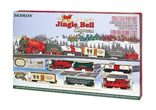 Bachmann Trains - Jingle Bell Express Ready to Run Electric Train Set - HO Scale