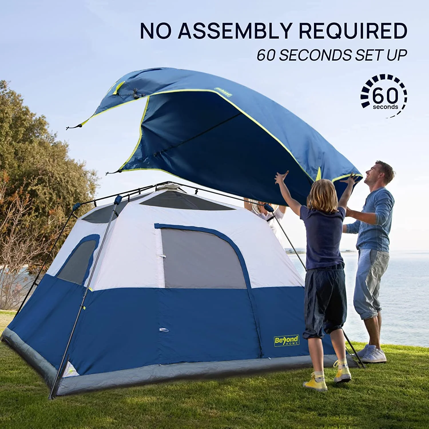 Qomotop 4-Person Camping Tent