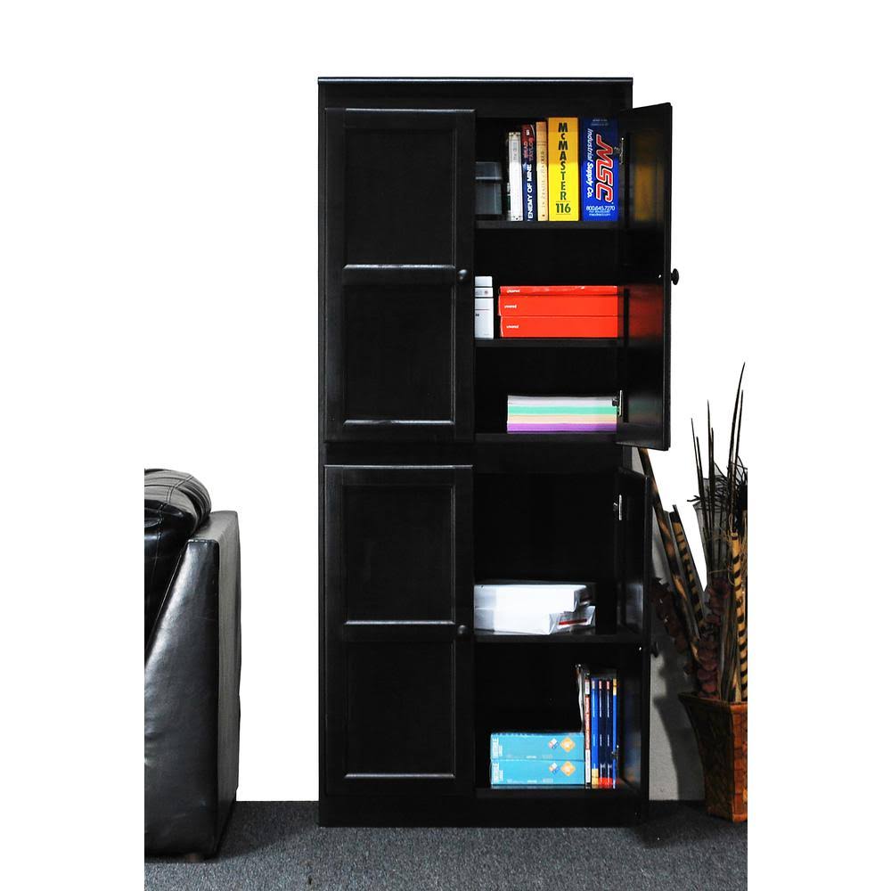 Concepts in Wood Storage Cabinet, 72 inch with 5 Shelves (Espresso), Brown