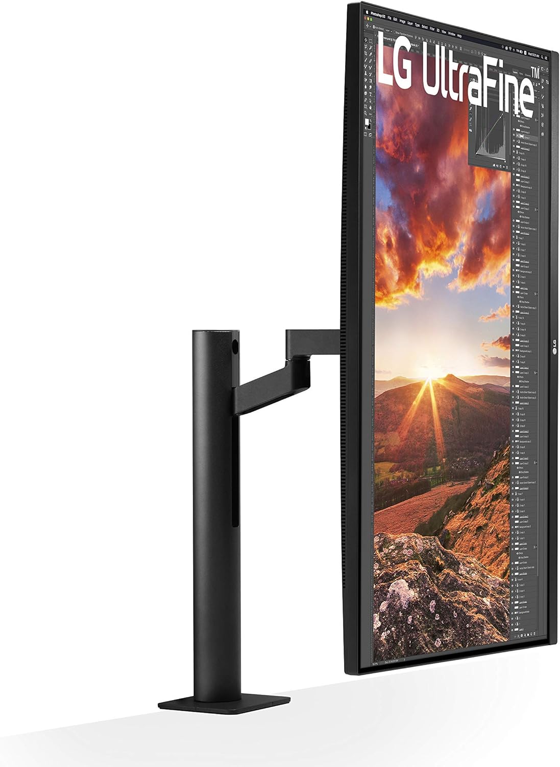 LG 32UN880-B 32" UltraFine Display Ergo UHD 4K IPS Display with HDR 10 Compatibility and USB Type-C Connectivity, Black