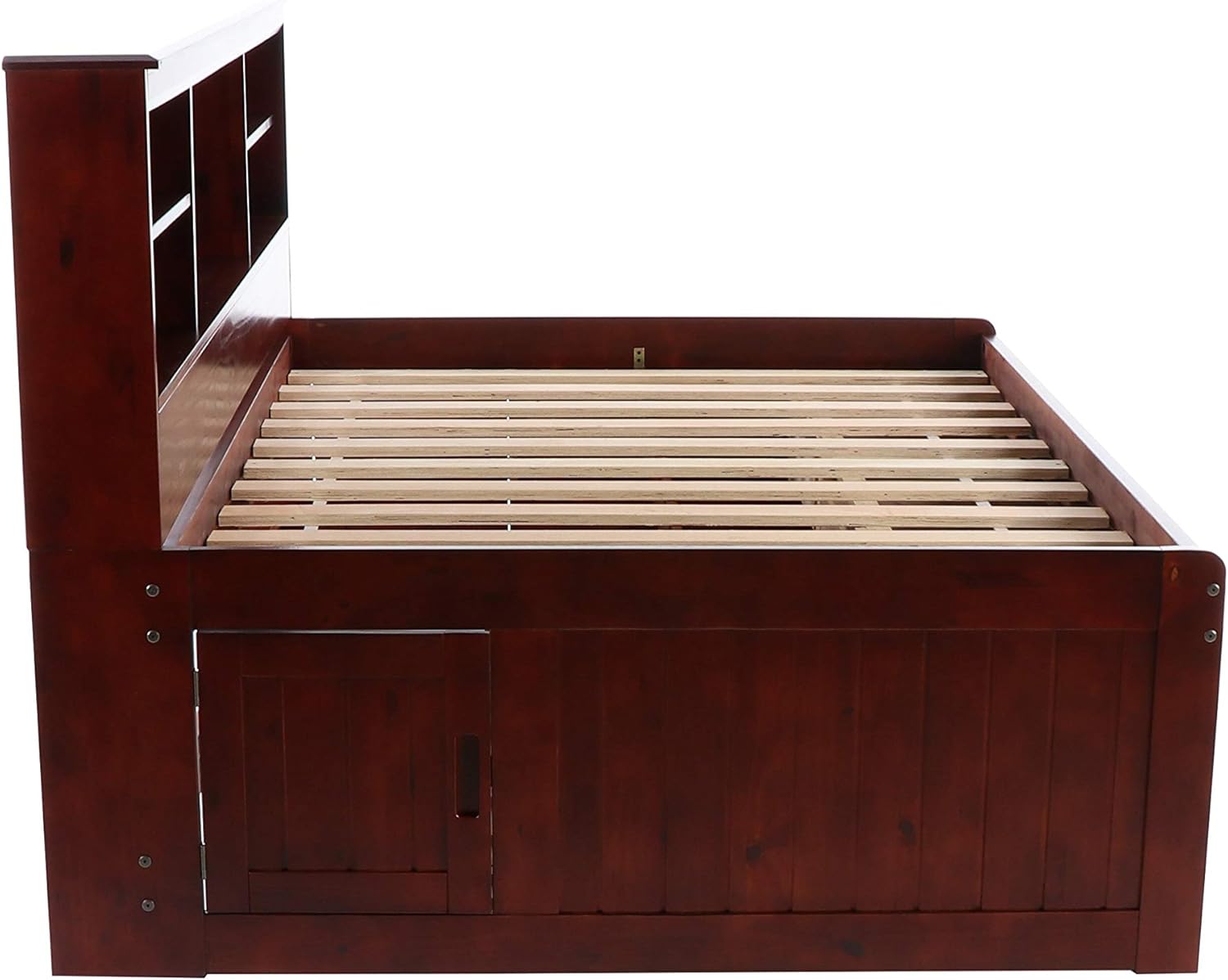 Discovery World Furniture Full Bookcase Daybed with 3 Drawers & Trundle Merlot