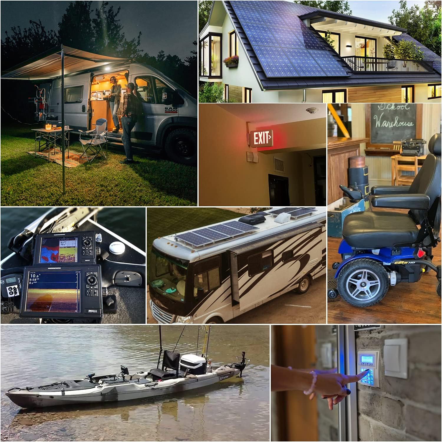 Weize 12V 200Ah LiFePO4 Lithium Battery, Up to 8000 Cycles, Built-in Smart BMS, Perfect for RV, Solar, Marine, Overland/Van, and Off Grid Applications