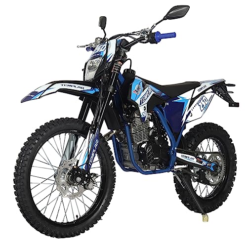 X-PRO Templar Dirt Bike with 5-Speed Manual Transmission 21"/18" Wheels | 250cc, All Lights, Electric/Kick Start, Zongshen Brand Engine