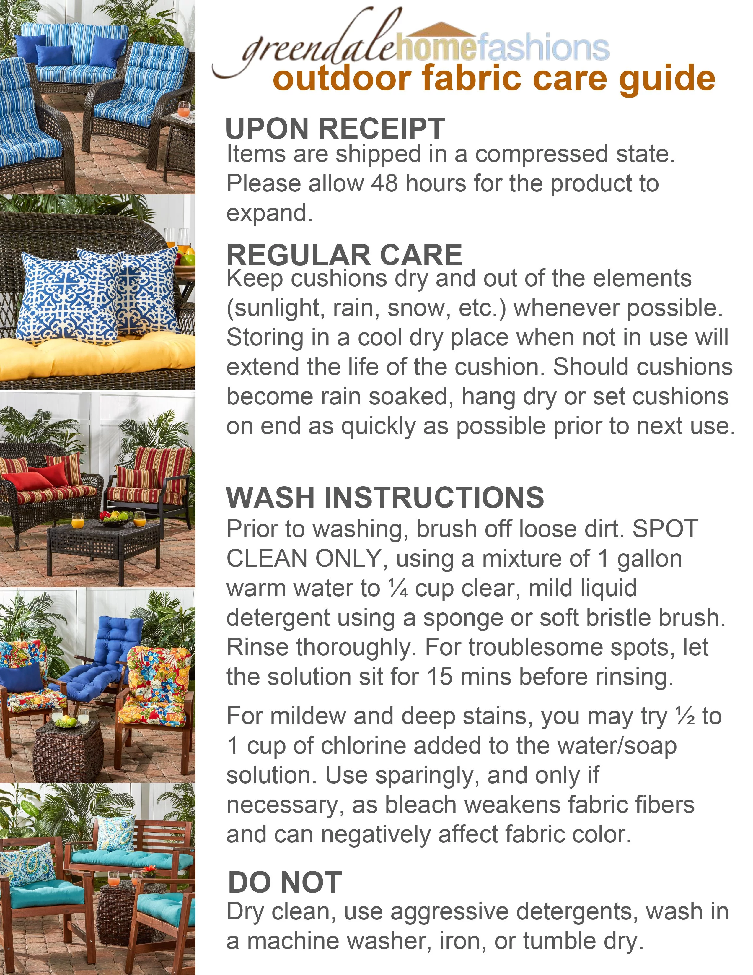 Brick Stripe 42 x 21 in. Outdoor Tufted Chair Cushion (set of 2) by Greendale Home Fashions