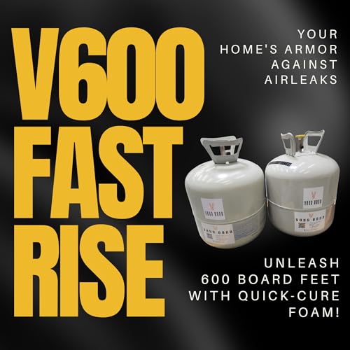 Vega Bond V600 Closed Cell Spray Foam Insulation Kit. 2 Part Foam Sealant 600 BF Coverage Per Kit (Set of 5 Kits)