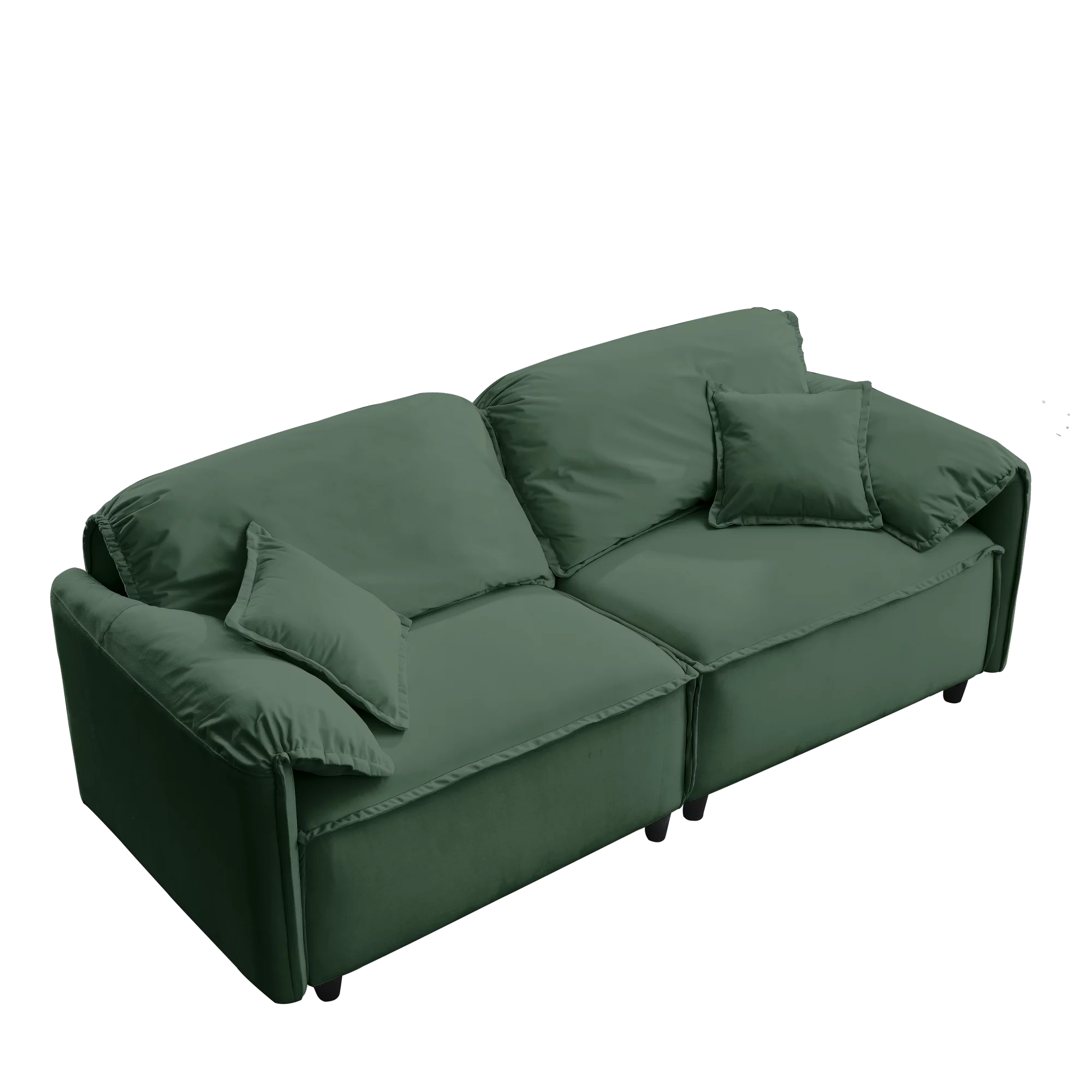 Luxury Modern Style Living Room Upholstery Sofa, velvet