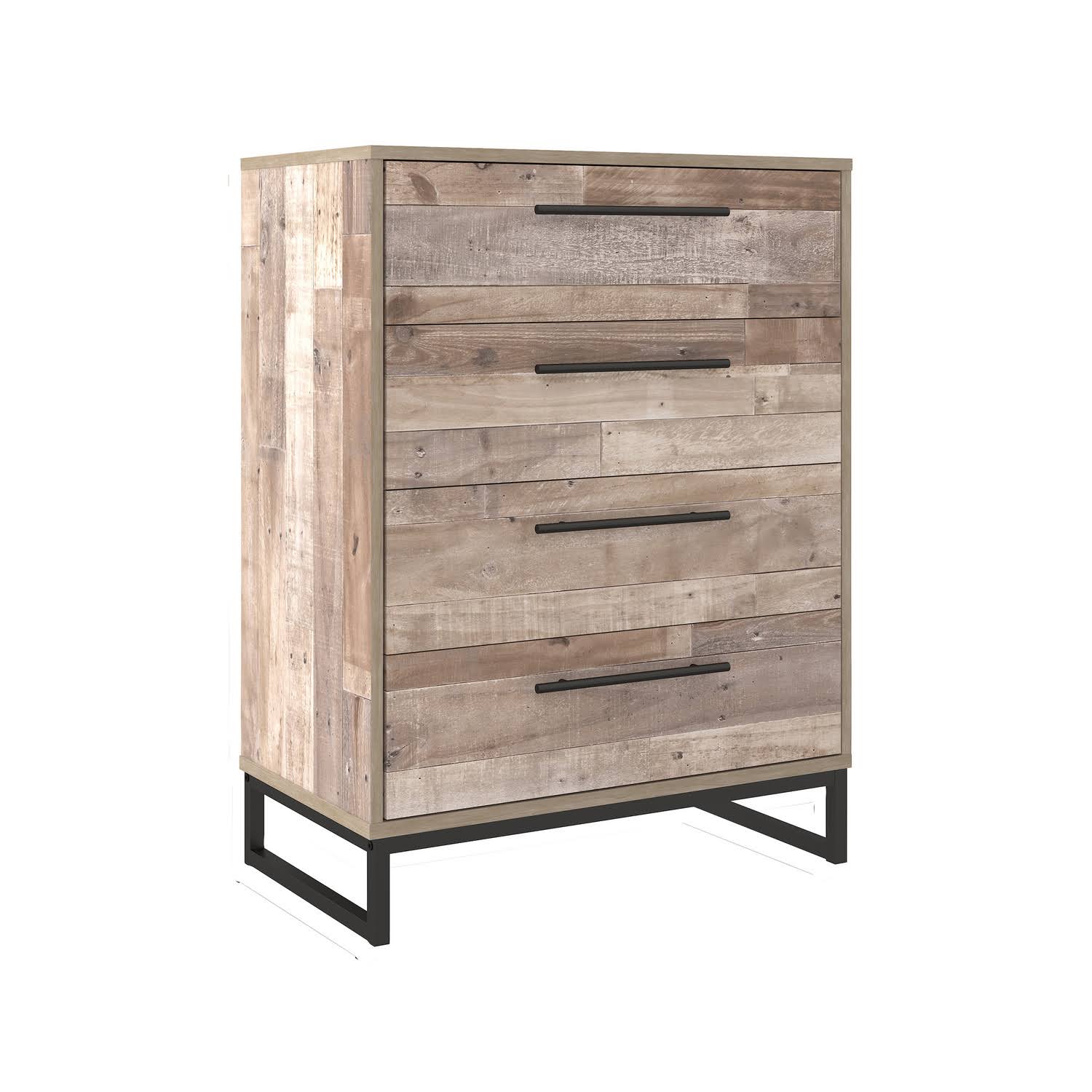 Signature Design Neilsville Whitewash 4-Drawer Chest by Ashley
