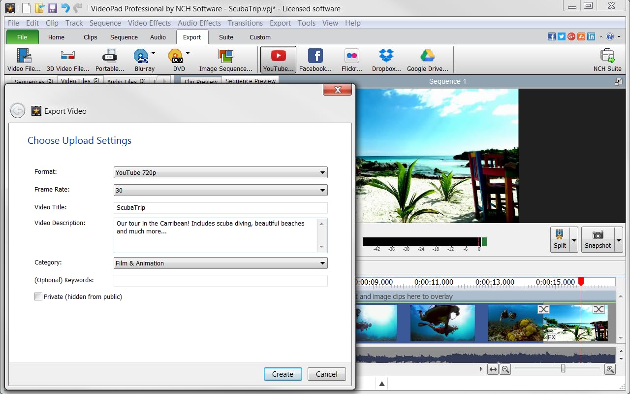 VideoPad Video Editor - Create Professional Videos with Transitions and Effects [Download]