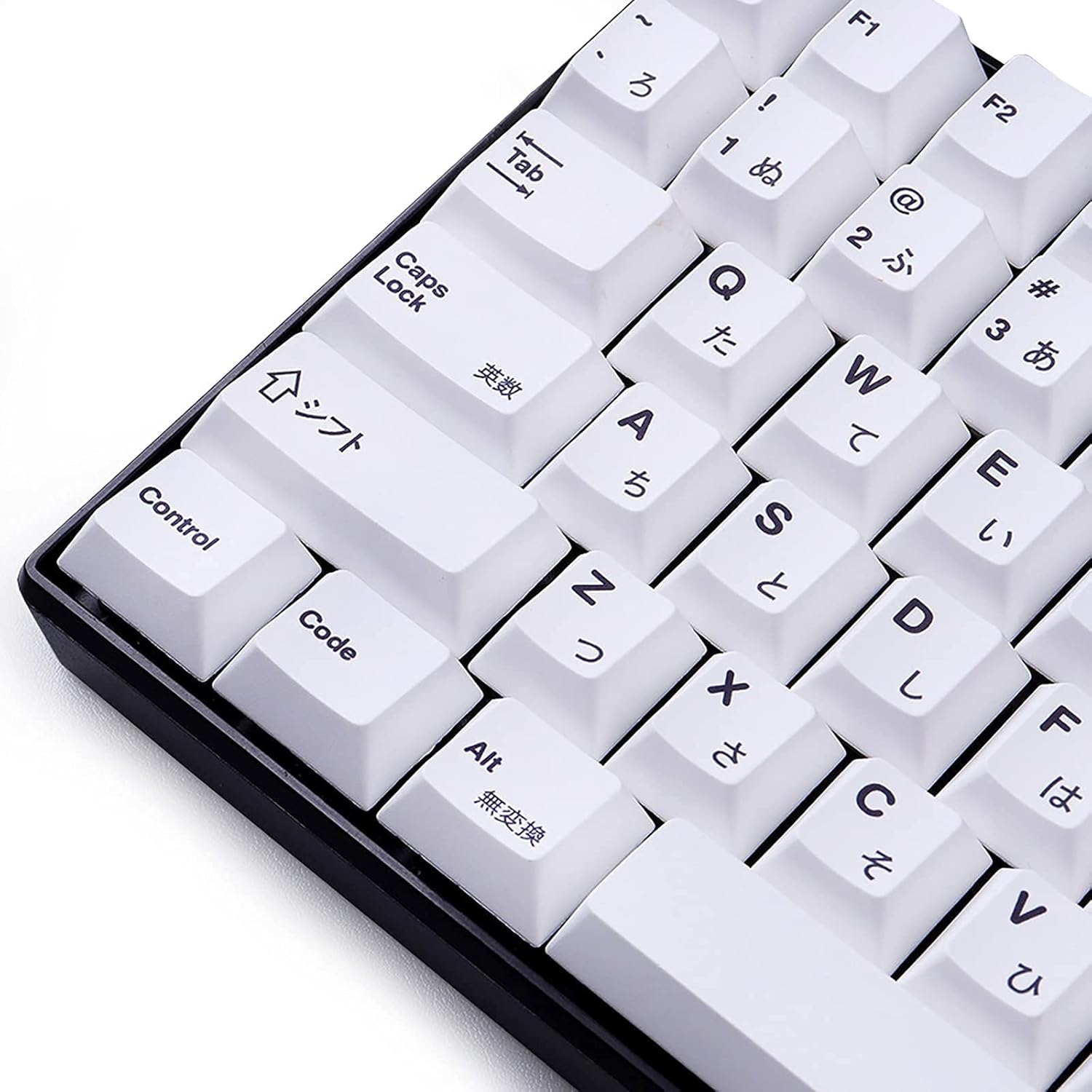 White Keycaps 134 Keys Cherry Profile Dye-Sub PBT Minimalist Keycap Compatible with GH60 / GK64 / GK61 / 68/87/104 Keyboard